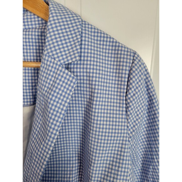 Talbots Plus Size Gingham Blazer Jacket Size 14WP - Picture 4 of 10